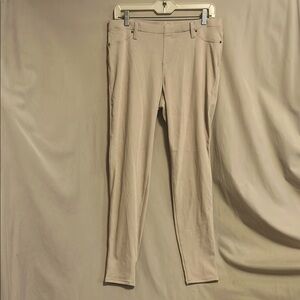 EUC Time and Tru beige jean-like jeggings size large (12-14)
